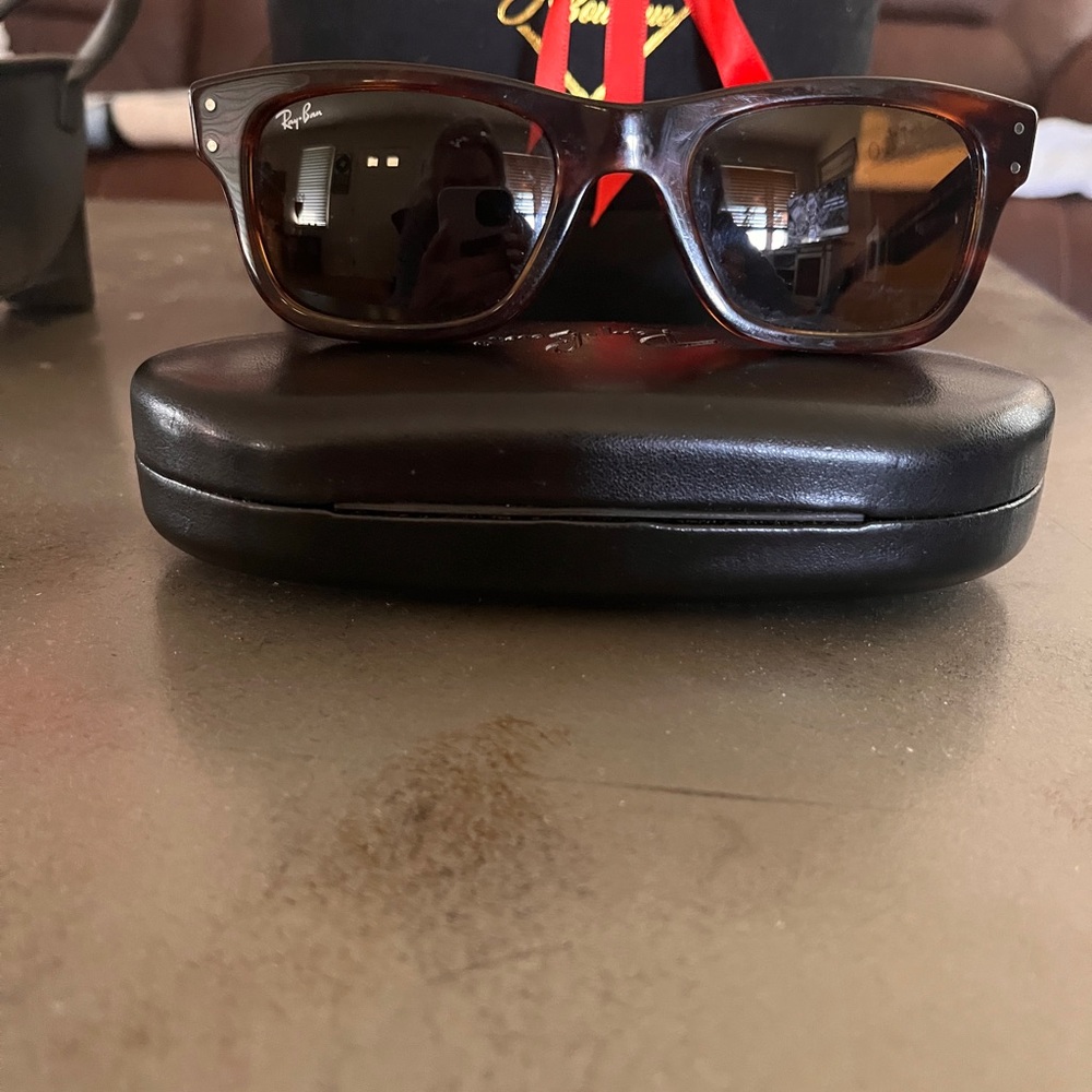 Ray-Ban Tortoise Sunglasses with Black Case